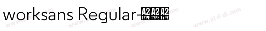 worksans Regular字体转换
